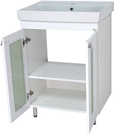 Misty Мебель для ванной Урал 60 L белая – фотография-4